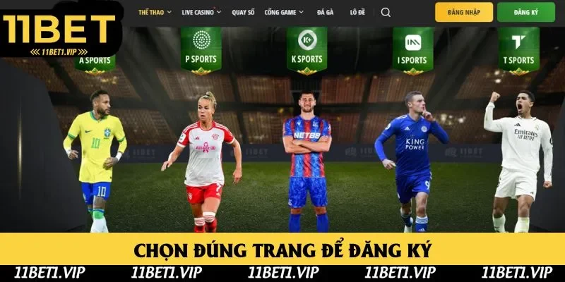 Chọn trang hoặc app phải đúng chính thống